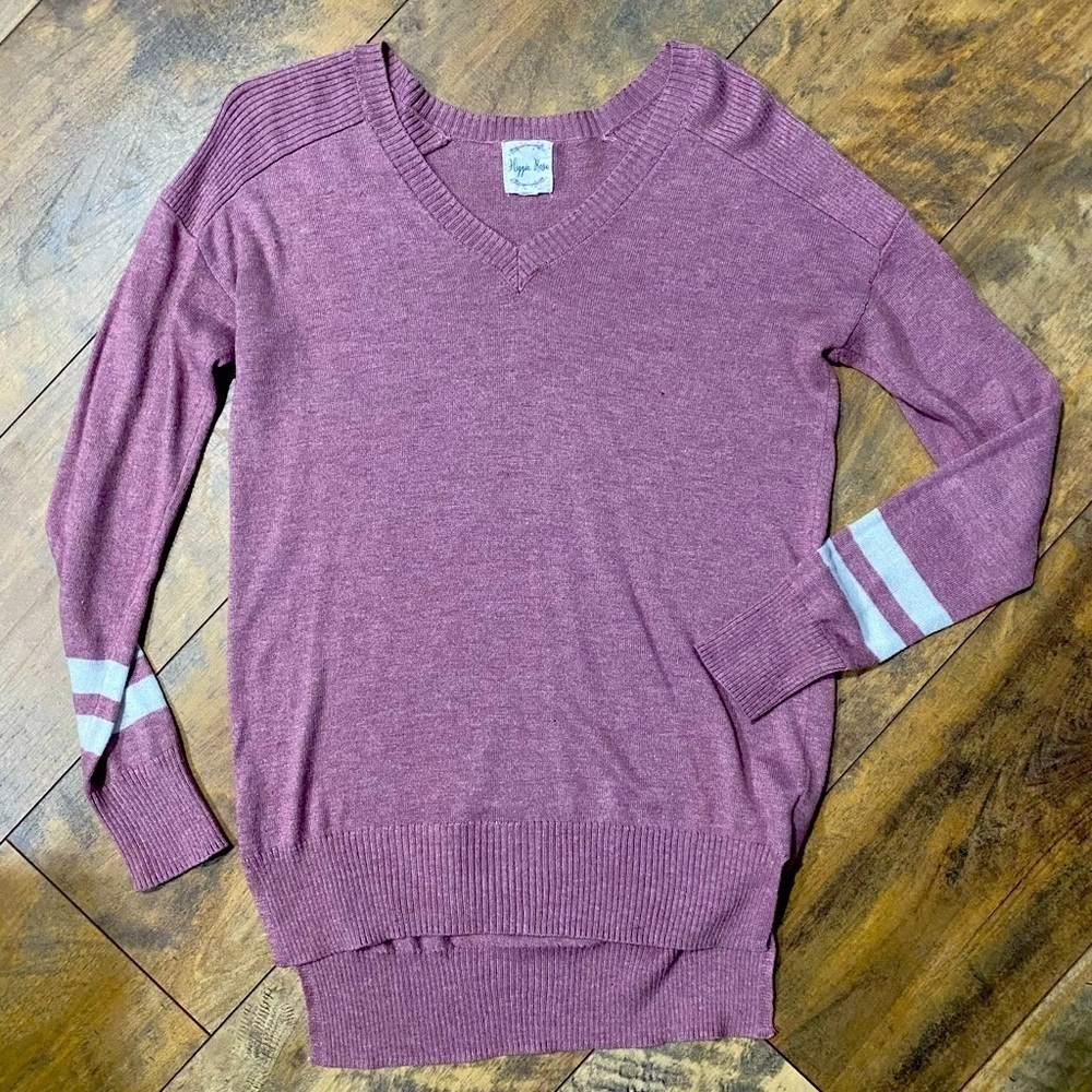 HIPPIE ROSE V-Neck Sweater, Size XS